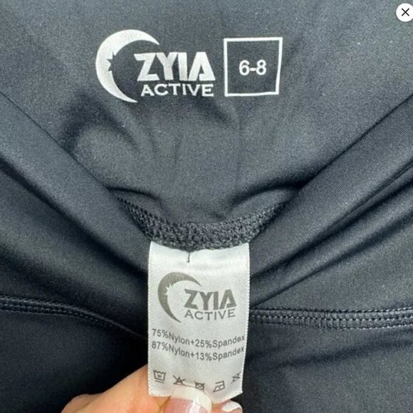 EUC - Zyia Leopard Pocket Brilliant Hi Rise Leggings - Size 6-8 And 8-10 - Picture 10 of 11